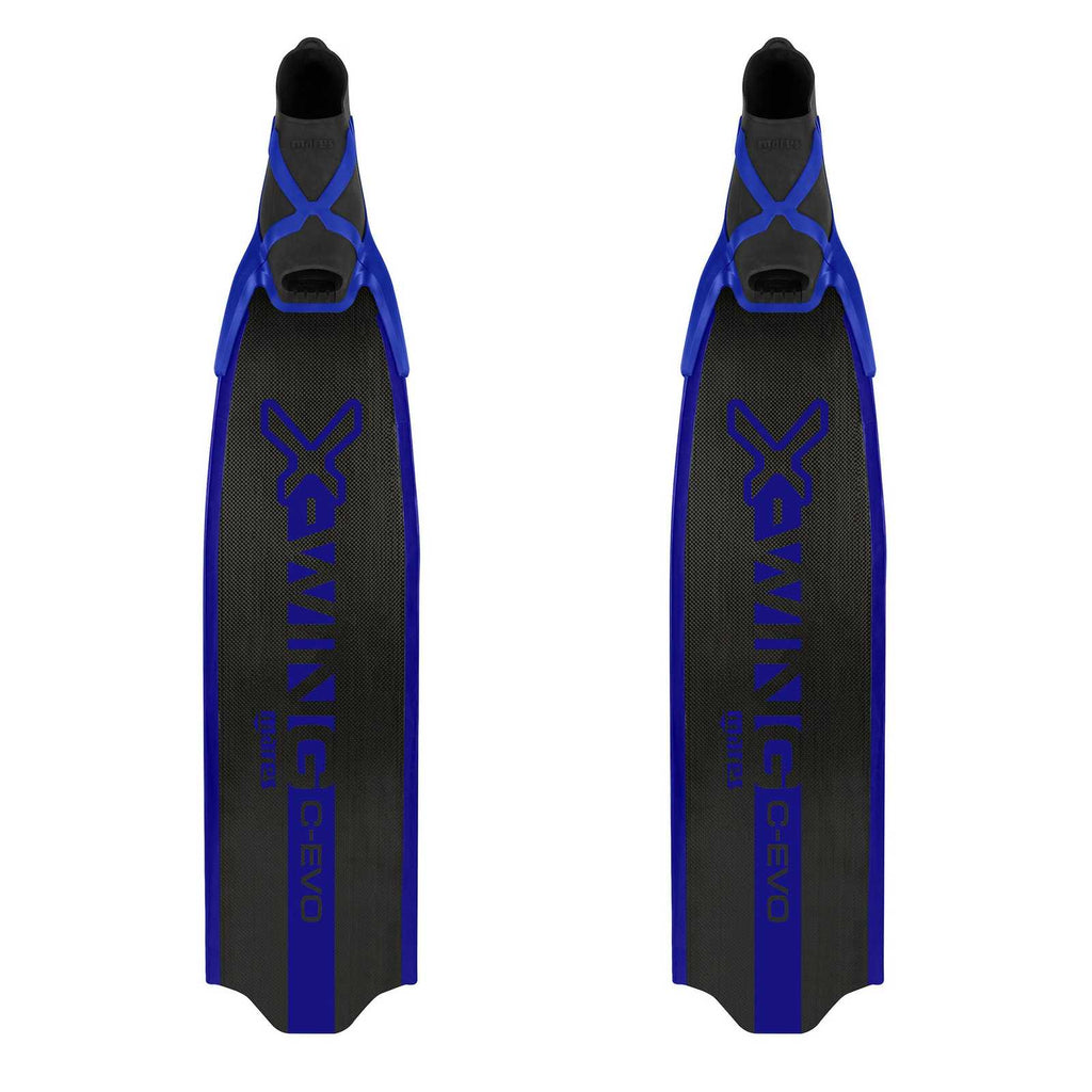 Freediving Fins X-Wing C-Evo Soft Black-Blue EU 46-47-UK 11,5-12-USA 12-13 Mares 420423SFT046