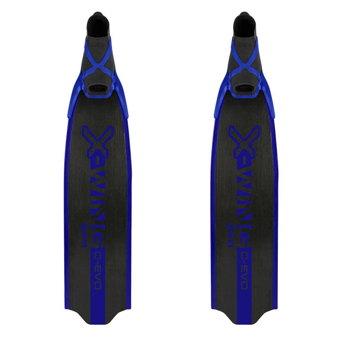 Freediving Fins X-Wing C-Evo Soft Black-Blue EU 46-47-UK 11,5-12-USA 12-13 Mares 420423SFT046