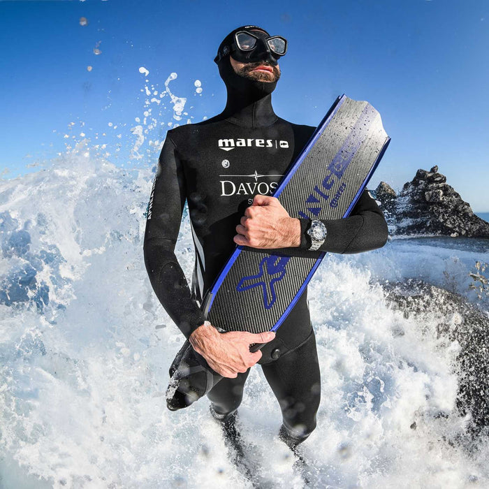 Freediving Fins X-Wing C-Evo Soft Black-Blue EU 46-47-UK 11,5-12-USA 12-13 Mares 420423SFT046