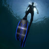Freediving Fins X-Wing C-Evo Soft Black-Blue EU 46-47-UK 11,5-12-USA 12-13 Mares 420423SFT046