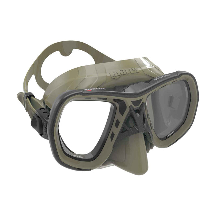 Maschera per pesca in apnea Spyder Sf Nero-Oliva Mares 421415EBBOLOL