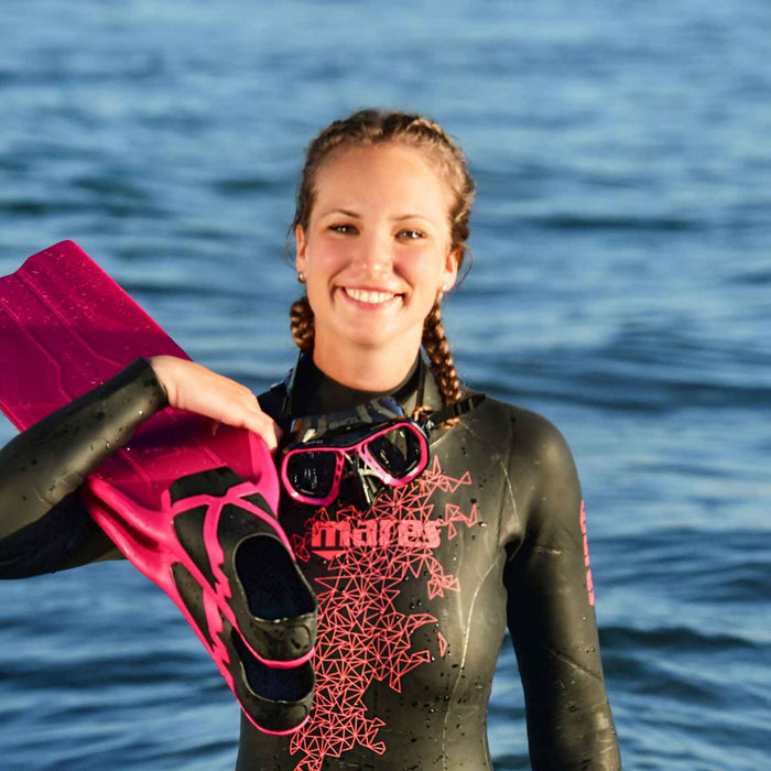 Maschera da Pesca in Apnea Spyder Sf Rosa-Nero Mares 421415EBPKKBK