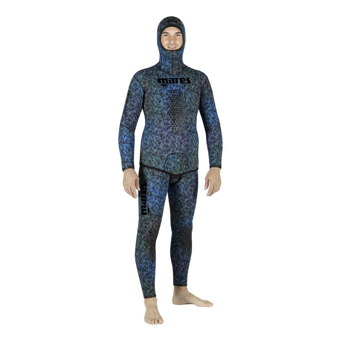 Veste de combinaison d'apnée Polygon 30 3 mm Bleu-Indigo Taille 4 Mares 422304S4