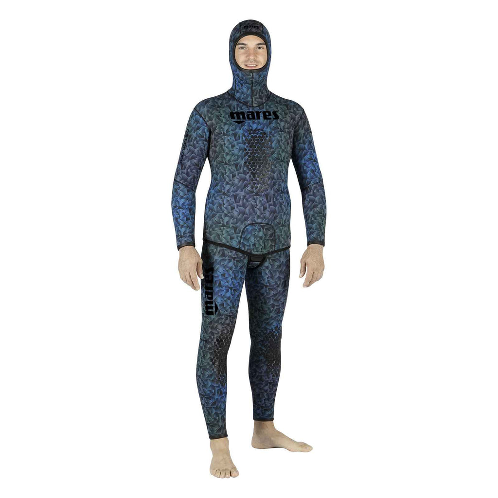 Apnoe-Neoprenjacke Polygon 50 5 mm Blau-Indigo Größe 6 Mares 422306S6