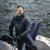 Freediving Wetsuit Jacket Polygon 865 8-6,5mm Blue-Indigo Size 3 Mares 422308S3