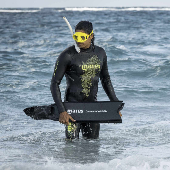 Freediving Wetsuit Steamer Horizon Man 2mm Black-Lime Size 6 Mares 422316S6