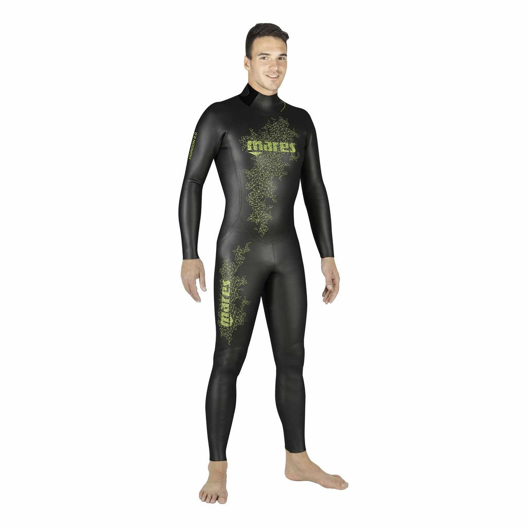 Freediving Wetsuit Steamer Horizon Man 2mm Black-Lime Size 6 Mares 422316S6