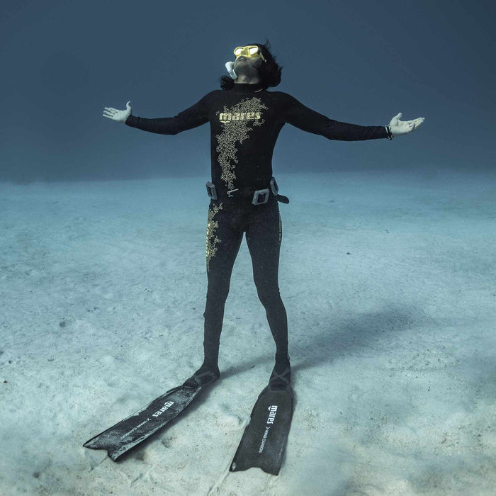 Freediving Wetsuit Steamer Horizon Man 2mm Black-Lime Size 6 Mares 422316S6