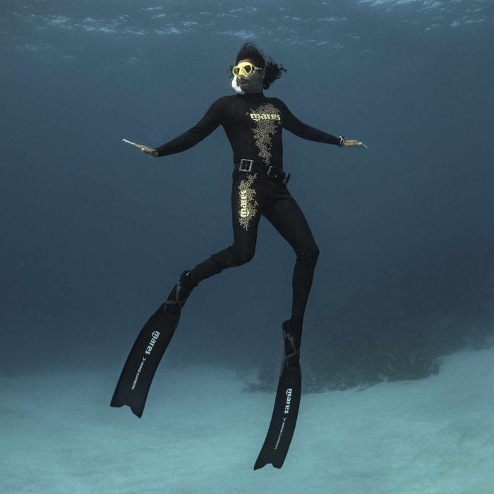 Freediving Wetsuit Steamer Horizon Man 2mm Black-Lime Size 6 Mares 422316S6