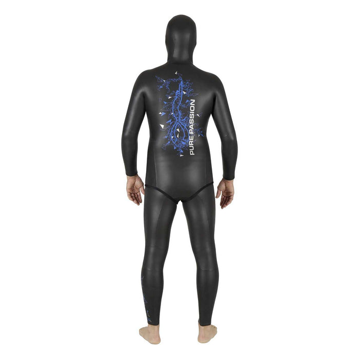 Veste de combinaison d'apnée Prism Skin Homme 5mm Noir-Bleu Taille 6 Mares 422322S6