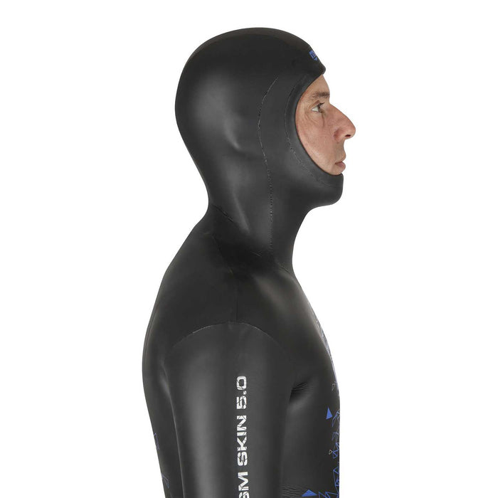 Veste de combinaison d'apnée Prism Skin Homme 5mm Noir-Bleu Taille 6 Mares 422322S6