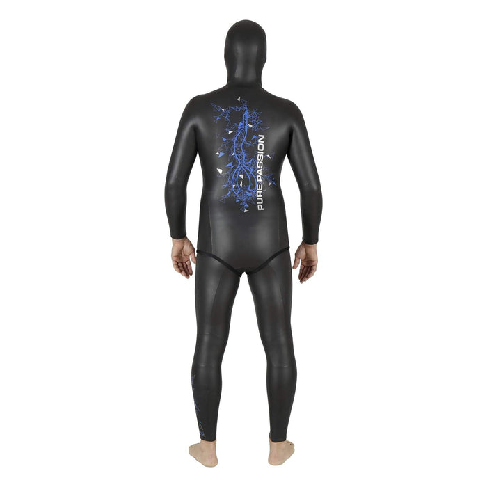 Apnoe-Neoprenhose Prism Skin Herren 5 mm Schwarz-Blau Größe 2 Mares 422323S2