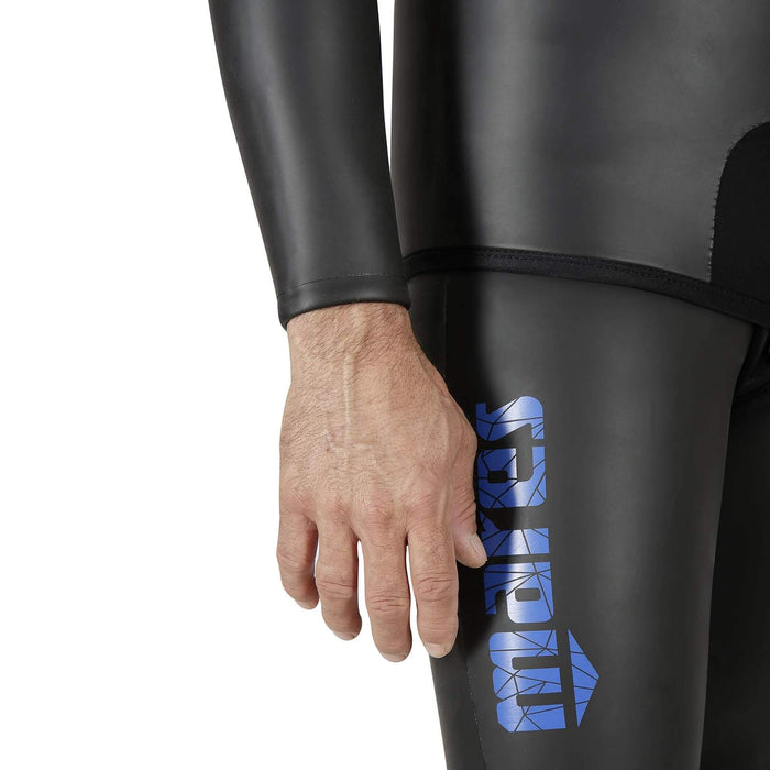 Apnoe-Neoprenhose Prism Skin Herren 5 mm Schwarz-Blau Größe 2 Mares 422323S2