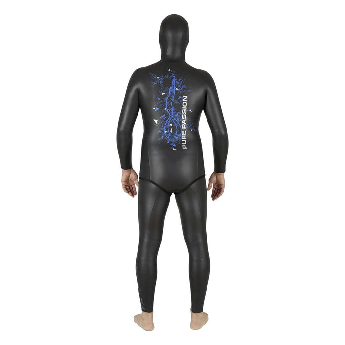 Pantalon de combinaison d'apnée Prism Skin Homme 5mm Noir-Bleu Taille 4 Mares 422323S4