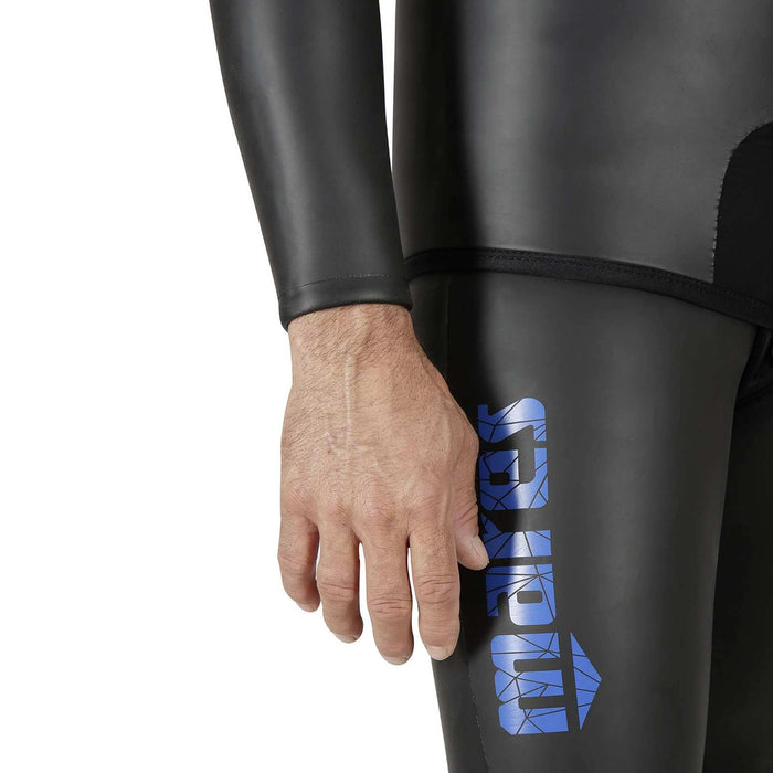 Pantalon de combinaison d'apnée Prism Skin Homme 5mm Noir-Bleu Taille 4 Mares 422323S4