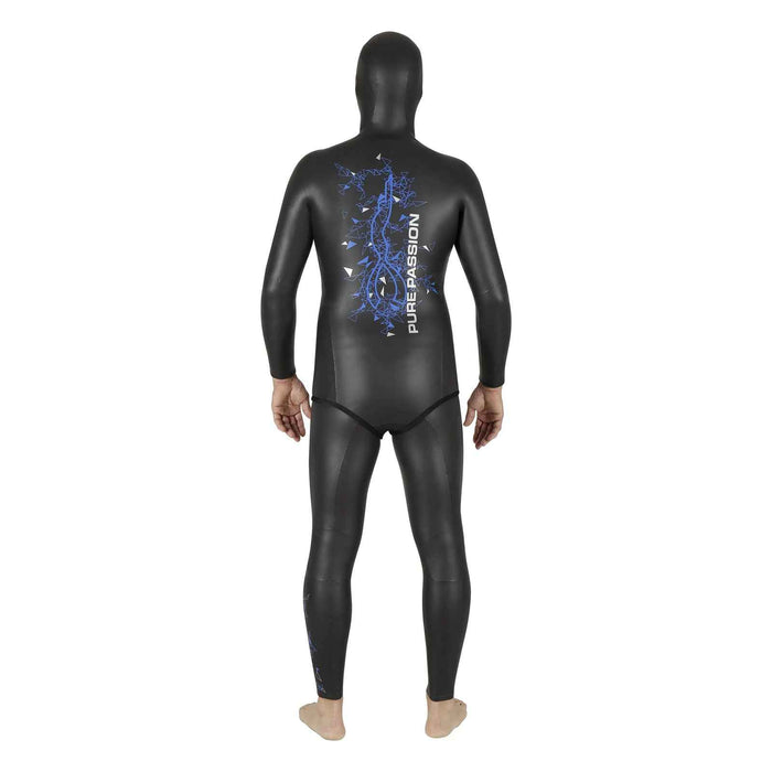 Pantalon de combinaison d'apnée Prism Skin Homme 5mm Noir-Bleu Taille 6 Mares 422323S6