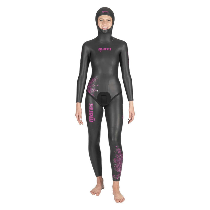 Pantalon de combinaison d'apnée Prism Skin Femme 5mm Noir-Rose Taille 1 Mares 422325S1