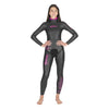 Pantalon de combinaison d'apnée Prism Skin Femme 5mm Noir-Rose Taille 3 Mares 422325S3