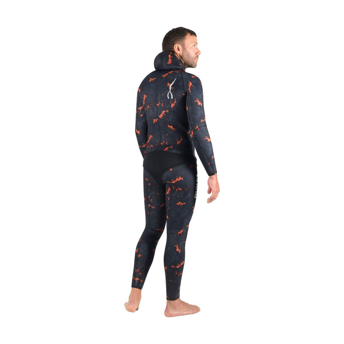 Spearfishing-Neoprenjacke Explorer Lava 50 5 mm Camo-Orange Größe 4 Mares 422502S4