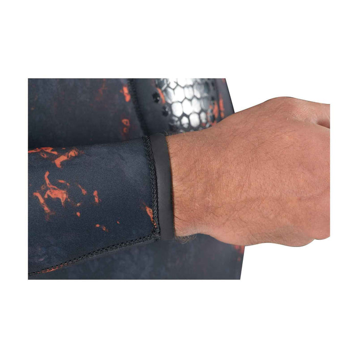 Veste de combinaison de chasse sous-marine Explorer Lava 50 5 mm Camouflage-Orange Taille 6 Mares 422502S6