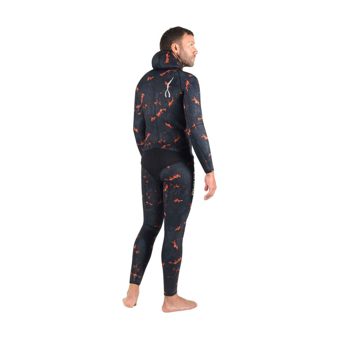 Pantalon de combinaison de chasse sous-marine Explorer Lava 50 5 mm Camouflage-Orange Taille 5 Mares 422503S5