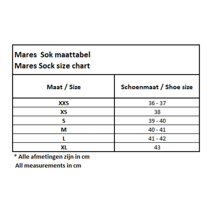 Apnoe-Socken Flex Gold 3 mm Schwarz S Mares 422660S