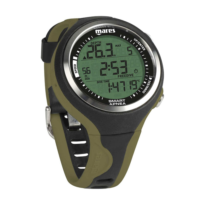 Computer subacqueo Smart Apnea Nero-Verde oliva Mares 424153BKOL