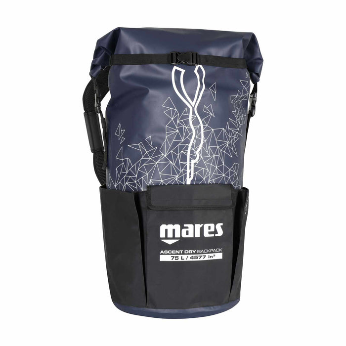 Zaino apnea Ascent Dry nero-blu 75 l Mares 425565
