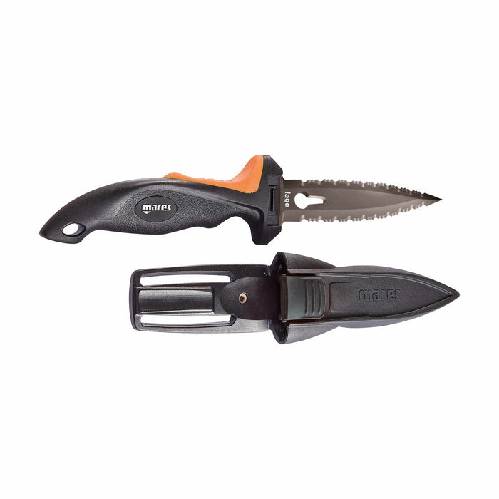 Coltello per pesca in apnea Iago Nero-Oliva Mares 425614