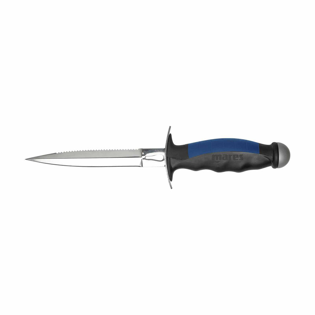 Couteau de chasse sous-marine Snake 2.1 Acier inoxydable Noir-Bleu Mares 425617