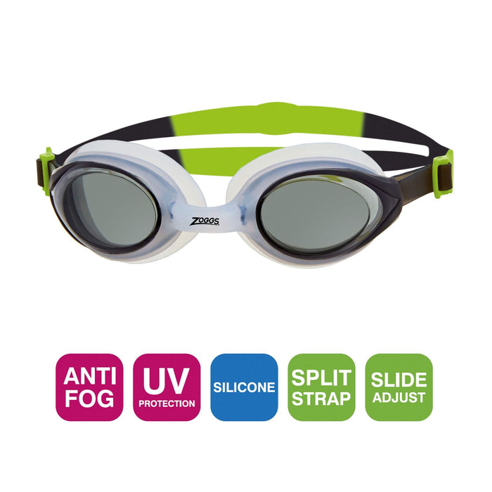Occhialini da nuoto Bondi Bianco-Lime Lenti fumo Zoggs 461004WHBLTSM