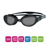 Lunettes de natation Phantom 2.0 Noir-Gris verres teintés fumés Zoggs 461031BKGYTSM