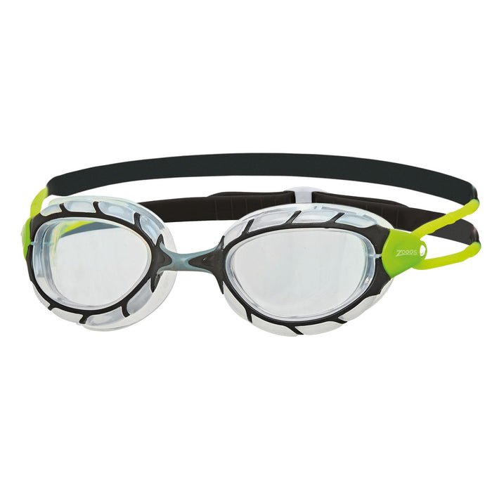 Lunettes de natation Predator Noir-Vert-Transparent Petite Zoggs 461037BKGNCLRS