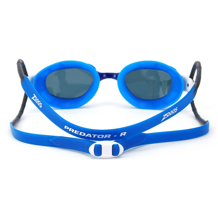 Lunettes de natation Predator Bleu-Blanc verres teintés fumés Standard Zoggs 461037BLWHTSMR