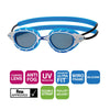 Lunettes de natation Predator Bleu-Blanc verres teintés fumés Petite Zoggs 461037BLWHTSMS