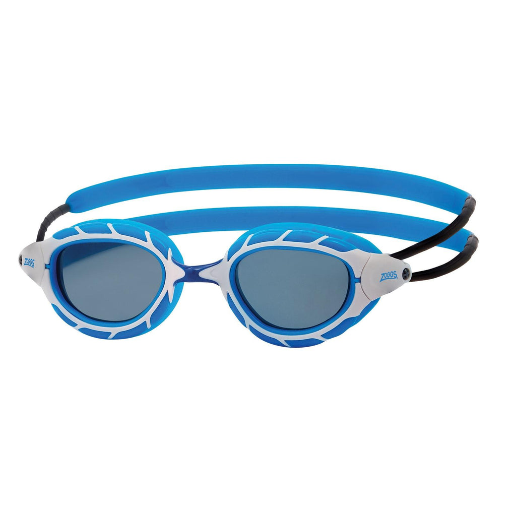 Lunettes de natation Predator Bleu-Blanc verres teintés fumés Petite Zoggs 461037BLWHTSMS