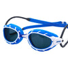 Lunettes de natation Predator Bleu-Blanc verres teintés fumés Petite Zoggs 461037BLWHTSMS