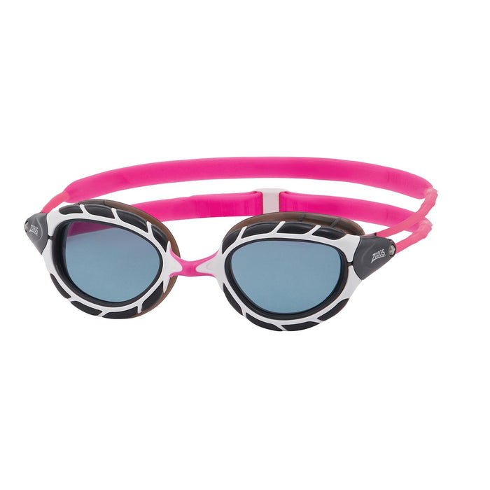 Lunettes de natation Predator Rose-Blanc verres teintés fumés Petite Zoggs 461037PKWHTSMS