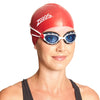 Lunettes de natation Predator Blanc-Rouge verres teintés bleus Standard Zoggs 461037WHRDTBLR