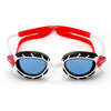Lunettes de natation Predator Blanc-Rouge verres teintés bleus Standard Zoggs 461037WHRDTBLR