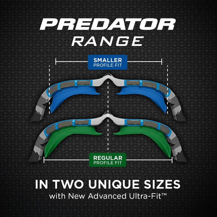 Lunettes de natation Predator Flex Gris-Bleu-Transparent Petite Zoggs 461041GYBLCLRS
