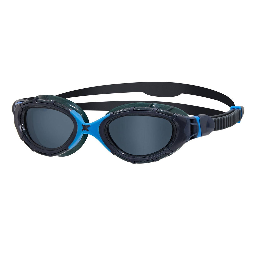 Lunettes de natation Predator Flex Gris-Bleu-Fumé Petite Zoggs 461041GYBLTSMS