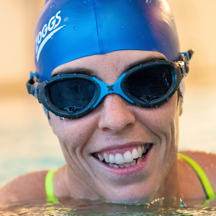 Lunettes de natation Predator Flex Gris-Bleu-Fumé Petite Zoggs 461041GYBLTSMS