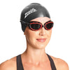 Lunettes de natation Predator Flex Polarisées Noir-Rouge-Fumé Petite Zoggs 461043BKRDPSMS