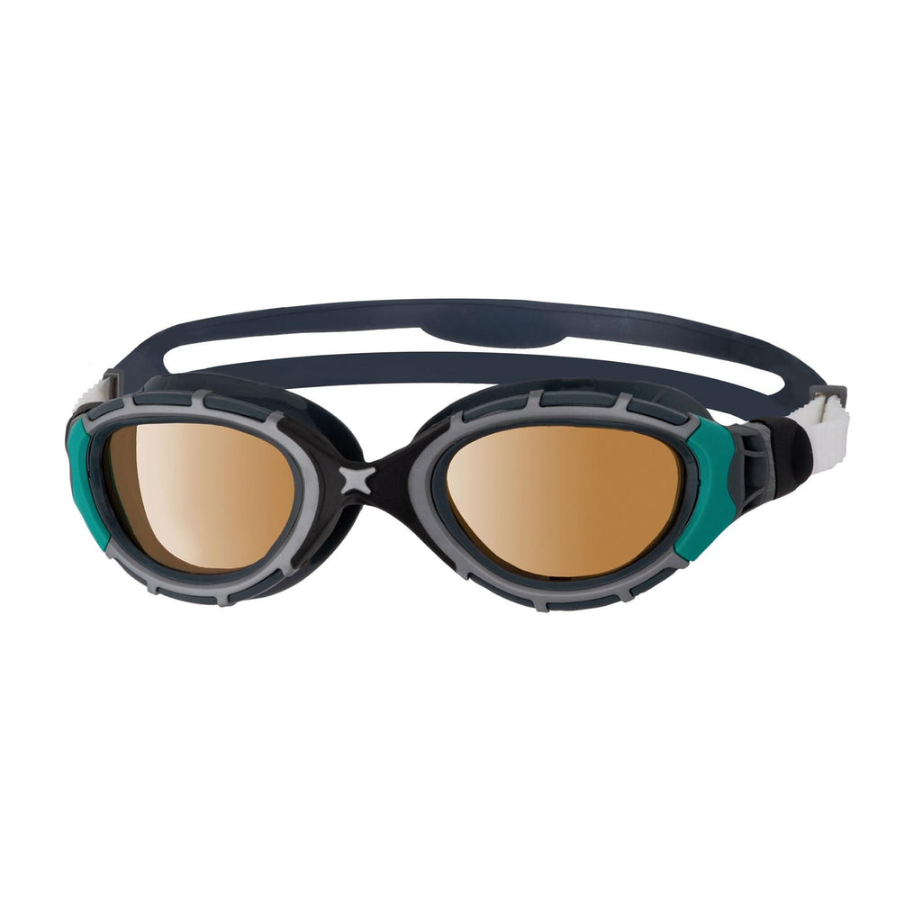 Lunettes de natation Predator Flex Polarisées Ultra Noir-Vert Petite Zoggs 461046BKGNPCPS