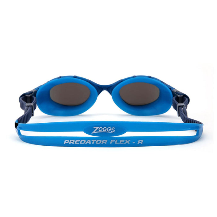 Lunettes de natation Predator Flex Titanium Bleu verres miroir bleus Standard Zoggs 461054BLBLMBLR