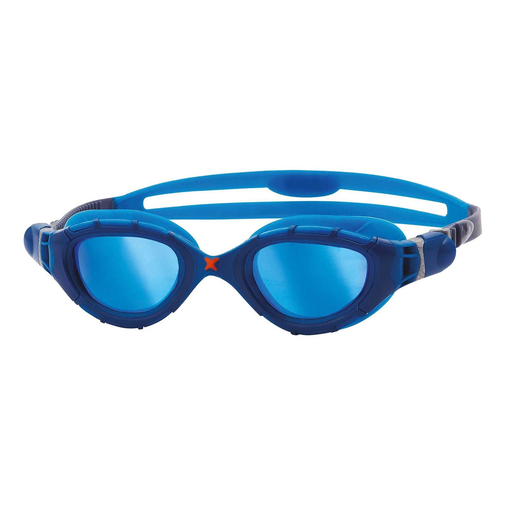 Lunettes de natation Predator Flex Titanium Bleu verres miroir bleus Petite Zoggs 461054BLBLMBLS