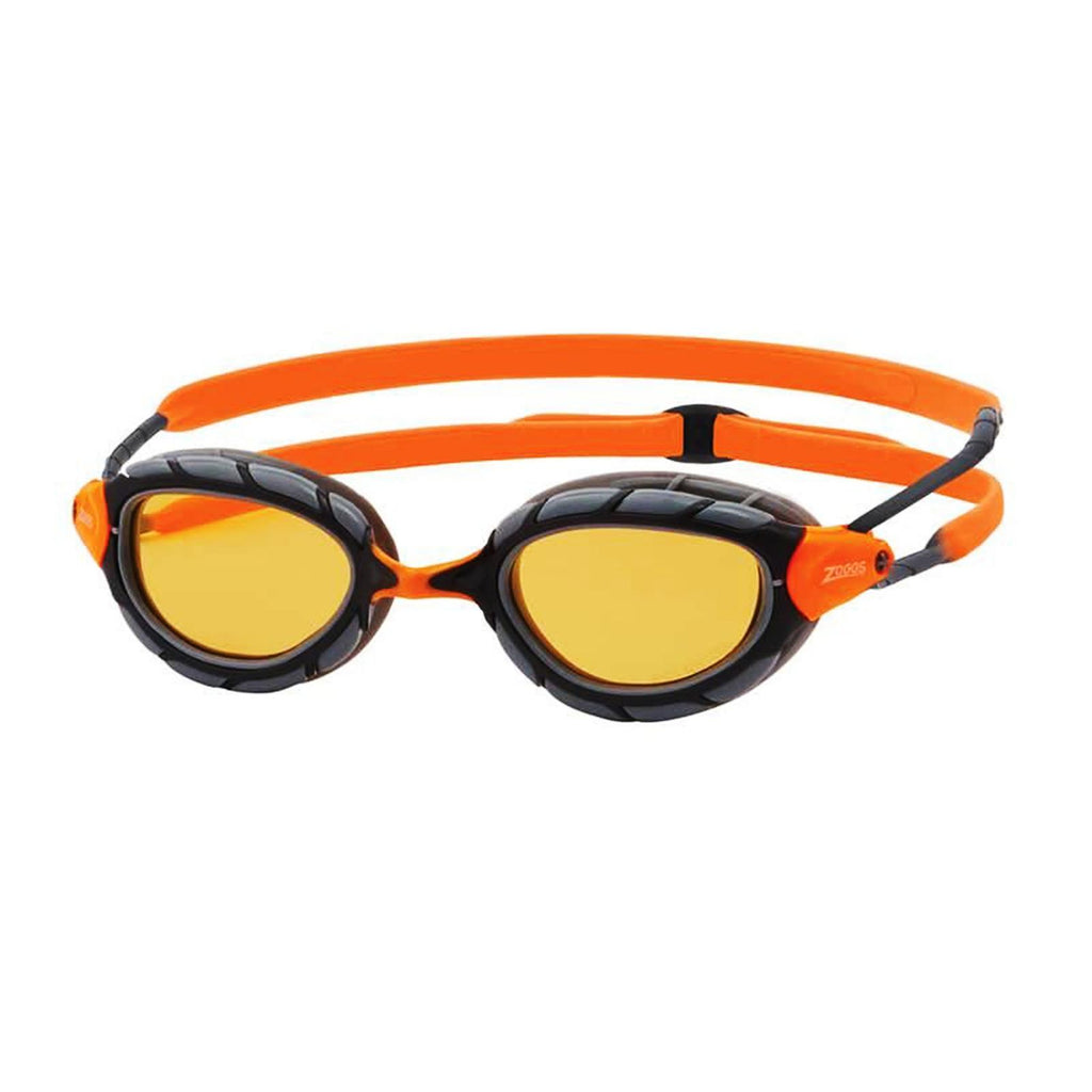 Swimming Goggles Predator Flex Titanium Grey-Black Mirrored-Orange Lenses Regular Zoggs 461054GYBKMO