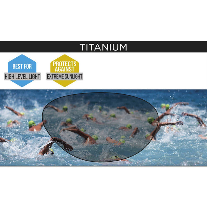 Lunettes de natation Predator Titanium Gris-Noir verres miroir orange Standard Zoggs 461065GYBKMORR