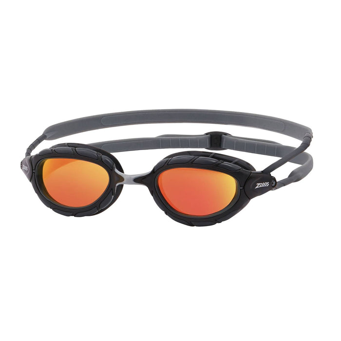 Lunettes de natation Predator Titanium Gris-Noir verres miroir orange Petite Zoggs 461065GYBKMORS